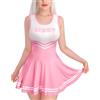 LittleForBig Cheer Sissy Bodycon - Mini abito da donna in morbida seta
