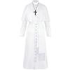 Generico Pulpito Romano Clero Prete Tonaca Abito talare Unisex-Adulto,Costume da Monaco Frate Medievale Abito Talare Costume,Design Elegante