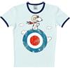 Logoshirt® Comics - Peanuts - Snoopy - Pilota I Maglietta - T-Shirt Stampate da Donna e Uomo I Blu Chiaro I Design Originale su Licenza, Taglia XXL