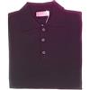 Dritto&Rovescio Polo Manica Lunga con Bottoni - Lana Pettinata - Made in Italy - dalla M alla 5XL (Bordeaux, M)