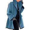 KeYIlowys Giacca da Donna in Lana con Cappuccio Allentata A Maniche Lunghe Autunno/Inverno Stile Esplosione Double-Face
