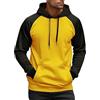 Generic DENGJIAMY - Felpa con cappuccio da uomo, taglie forti, con coulisse, alla moda, casual, leggera, a maniche lunghe, da uomo, Z21 Giallo, 4XL