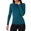 TCA SuperThermal Maglia Termica Donna Sportiva - Maglietta Manica Lunga Invernale - Magliette Termiche - Maglie Invernali - Intimo Termico Tecnico Sci - Maglia Intima Quickdry - Blu, L