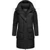 MARIKOO Cappotto donna giacca invernale lunga calda con cappuccio in poliestere riciclato Nanami 16 S-3XL