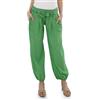 malito more than fashion Malito Pantaloni alla Zuava Classico Design Boyfriend Aladin Harem Pantaloni Sbuffo Pantaloni Pump Baggy Yoga 3417 Donna Taglia Unica