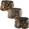 NVIFJIKI Confezione da 3 boxer da uomo con stampa leopardata, a vita bassa, elasticizzati, traspiranti, Boxer 1, Medium
