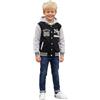 A2Z 4 Kids Unisex Ragazzi Ragazze Giacca con Cappuccio Baseball - NY Jacket Black 7-8