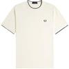 Fred Perry Trim Detail Crepe Pique Tshirt, Maglietta Uomo - L