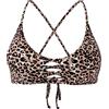 Ocean Blues Top bikini da donna con spalline e apertura frontale, imbottitura rimovibile regolabile e incrocio sulla schiena