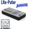 LITE PUTER - JUNIOR - CENTRALINA DMX COMPATTA - 6 CANALI - BATTERIA DURATA 3 ORE