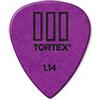 Jim Dunlop Dunlop Tortex T3 - Punta Affilata Per Chitarra Confezione Da 72 1.14 Mm