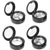 ASAKKURA Valigetta Porta Trucchi Donna in Plastica Nera 4 Pezzi, Scatola Vuota Multi-scomparti Compatta per Ombretti e Rossetti, per Make Up On-the-go
