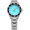 Ratio FreeDiver, orologio subacqueo da donna con cristallo di zaffiro, movimento automatico giapponese, orologio subacqueo resistente all'acqua fino a 200 m, Blu, Bracciale