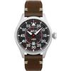 AVI-8 Mens 46mm Hawker Hurricane Clowes Automatic Wittering Pilot Watch with Genuine Leather Strap AV-4097-01