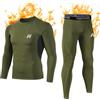 MEETWEE Set di Biancheria Intima Termica da Uomo, Maglia a Maniche Lunghe con Strato di Base Sportivo e Pantaloni ad Asciugatura Rapida, Tuta da Allenamento per Sci, Corsa ed Escursionismo