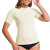 MEETWEE Camicie da Donna T-Shirt a Maniche Corte Atletico Casual Top Quick Dry UPF 50+, Protezione dai Raggi UV Corsa Nuoto Surf Allenamento Yoga Sun Tee Shirt, Rashguards