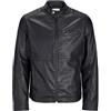 JACK & JONES Synthetic Leather Jacket Synthetic Leather Jacket