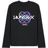 KPop Demon Hunters K-Pop Demon Hunters - Huntrix Huntr/X Pastel Logo Unisex Long Sleeve T Shirt, Black, Small