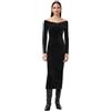 Allsaints Delta Velvet Dress Vestito Donna