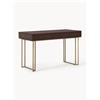 Westwing Collection Scrivania in legno di mango con motivo spina di pesce Luca -