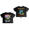 Rock Off Gadget - Megadeth: Rock Off - Contaminated Back Print (Ladies Crop Top / Top Don
