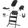 Cybex Gold - Cybex Seggiolone Pappa Lemo 4 in 1 Stunning Black