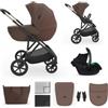 Koala - Kinderkraft Carrozzina multifunzionale 3in1 PRIME 3 Marrone