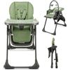 KinderKraft - Kinderkraft Seggiolone da pappa 2in1 TUMMIE Verde