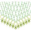 Junkin 60 collane con ciucci per baby shower, in acrilico, per baby shower, bomboniere, decorazioni, stile donna (verde)
