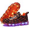 YUNICUS Scarpe LED per ragazzi e ragazze, luci USB, sneakers per compleanno, Halloween, giorno di Natale