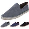 Generico Espadrillas Donna e Uomo in Tela, Scarpe Estive Slip On, Classiche Espadrilles Basse Fondo in Gomma