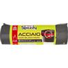 Domopak Spazzy Sacchi Nettezza Acciaio con Bloccasac 30L, 15 Pezzi