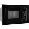 Bomann Forno a microonde da incasso Bomann con grill | 60 cm | Microonde 800 W | Grill 1000 W | Include griglia e piatto girevole | Forno a microonde da incasso 20 litri | MWG 2215 EB Nero