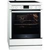 AEG 47056IU-WN - Forno elettrico autoportante, 60 cm, con piano cottura in vetroceramica, 72 l, con teglia XL, piano cottura a induzione con 4 zone di cottura, display timer, classe A, bianco e nero