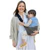 Jane Jané Catch Fascia Portabebè Fianco, Porto Laterale, Regolabile, Ergonomica e Antiscivolo, 100% Cotone, 9-48 Mesi, Grigio