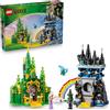 LEGO Wicked Città di Smeraldo e Castello Kiamo Ko - Giocattolo da Esposizione con Mini Bamboline di Elphaba e Glinda, Scimmia e Accessori - Regalo per Bambine da 9 Anni in su Fan del Film - 75689