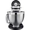 Kitchenaid Artisan, planetaria 5KSM185PSEBK con testa reclinabile 4,8 Lt, accessori in acciaio inox, cast iron black