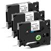 Oozmas AZe-211 6mm Nastro per Etichette Compatibile con Brother TZe-211 | Nero su Bianco Tape Cassetta, Compatibile con Brother P-touch H105 D210 D400 H110 H107B Cube, 3PZ