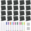 JRSHIRLEYLTD 20 Pcs Mini Lavagna, Piccoli Segni Lavagna Piccola Lavagna Segni di Lavagna, mini lavagne in plastica a forma di V, per la Festa di Nozze Tavolo Cucina Negozio Casa Ufficio Numero Messaggio
