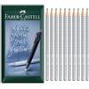 Faber-Castell Grip 2001 - Matita triangolare in grafite, busta, confezione regalo da 10 matite (Grado 2B)