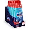 Finish Powergel Detersivo Lavastoviglie Fresh, Gel Lavastoviglie, 150 Lavaggi, 5 confezioni da 30 Lavaggi di Liquido Lavastoviglie
