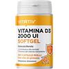 VITATIV Vitamina D3 2000 UI 50 mcg, 365 Softgel Mini con Olio di Girasole