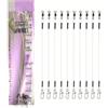 Lastdaytime Fluorocarbon Fishing Leaders Line Set Con 10pcs Progettato Per Basso Stretch E Alta Sensibilità Prestazioni