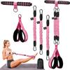 agctrler Allenatore per addominali migliorato con banda di resistenza a pedale, 3 tubi regolabili (circa 14-41 kg/30-90 lbs), per addominali, vita, braccia, tronco e gambe, esercizi di pilates e sit-up, per