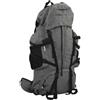 Molumvel Zaino da trekking da 60 l, nero, in robusto tessuto Oxford, per campeggio e avventure all'aria aperta, Grigio 3, L, Artigiano
