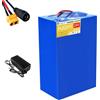 HJGHY Batteria Ricaricabile al Litio di Ricambio da 48 V 24 V 30 Ah in PVC | Batteria per scooter 48V 20Ah 40Ah 30Ah