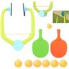 Horuili Set da Ping Pong per Porta, Tennis Tavolo Sospeso, Telaio Regolabile per Porta, Allenatore di Ping Pong, Kit Portatile con Racchette e Palline per la Casa, la Famiglia,Tempo Libero, la Sala Giochi