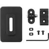Generic Supporto for Torcia for Action Camera - Supporto Adattatore Base for Casco tattico rapido - Compatibile con la Maggior Parte degli Accessori for Casco for Action Camera e torce elettriche(BK)