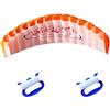 CNAFGBGG Parafoil Kite Plaid Cloth Dual Line Surf Paracadute Beach Kite Divertimento all'Aria Aperta Giocattoli Blu..