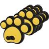 UKCOCO Stomp Pad Snowboard in Silicone Giallo 4 Pezzi Anti-Slip | Sci e Funivie, Decorativo a Impronta Animale, Supporto Grip per Tavola da Neve